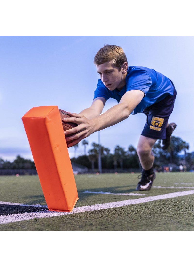 GoSports GoSports Football End Zone Pylons  Set of 4 Regulation 18 Inch x 4 Inch Sand Weighted Anchorless Football Field Markers  - Image 5
