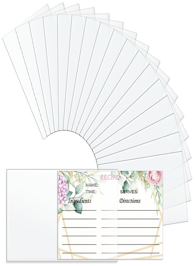 tutata 3x5 Inches Recipe Card Protectors, Recipe Card Covers, Index Card Sleeves, Set of 100 - Image 1