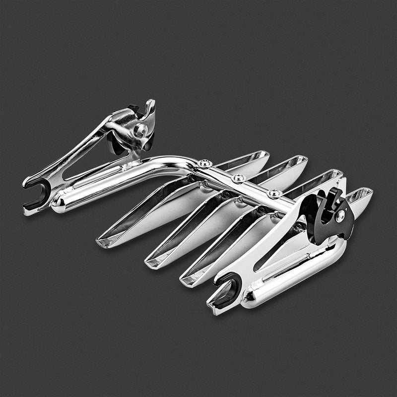 Dasen Chrome Mounting Stealth Luggage Rack Detachable for Harley Davidson Touring Models (2009-2022) - Image 5
