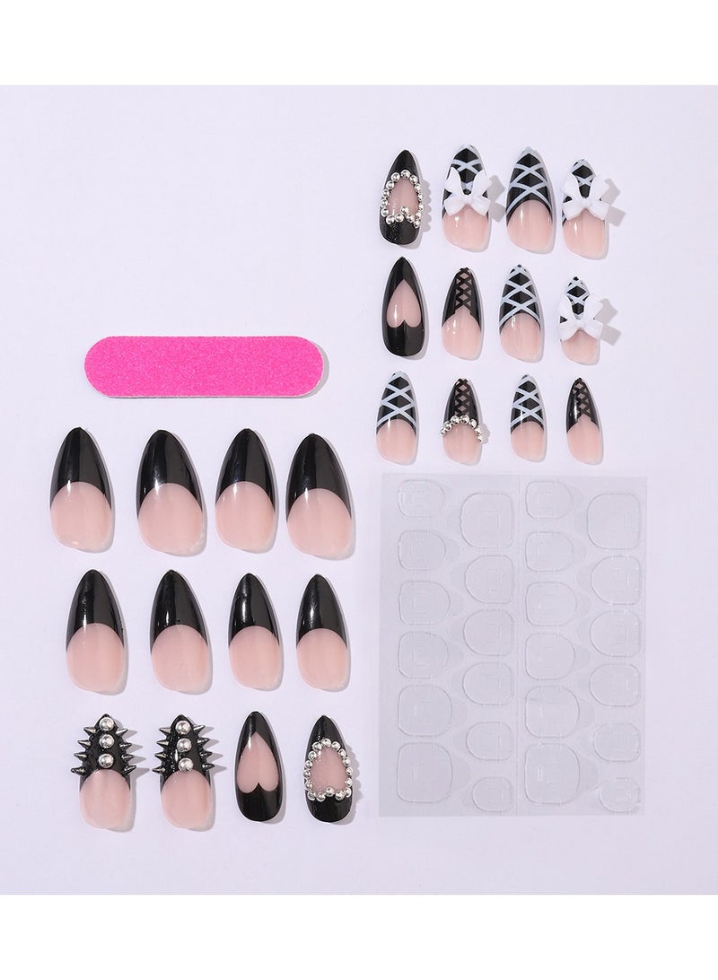 Goolsky Nail art wear, nail love chain, water drop diamond burst flash, fake nail patch, premium sense detachable - Image 4