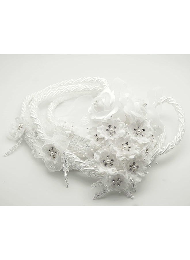 Usnyabni HLXFF3 Lassos Boutique White Wedding Lasso Rope Traditional Lazo Cord - Image 5