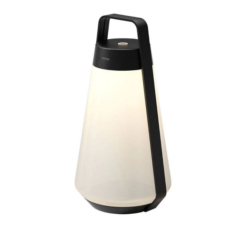 Sompex Air RGB table lamp | 9 light colours | Stepless touch dimmer | Made with recycled aluminium | Indoor & outdoor | 3.5W | Battery operated | IP 65 (water resistant) | 21.5 x 40 cm - Black - Image 1