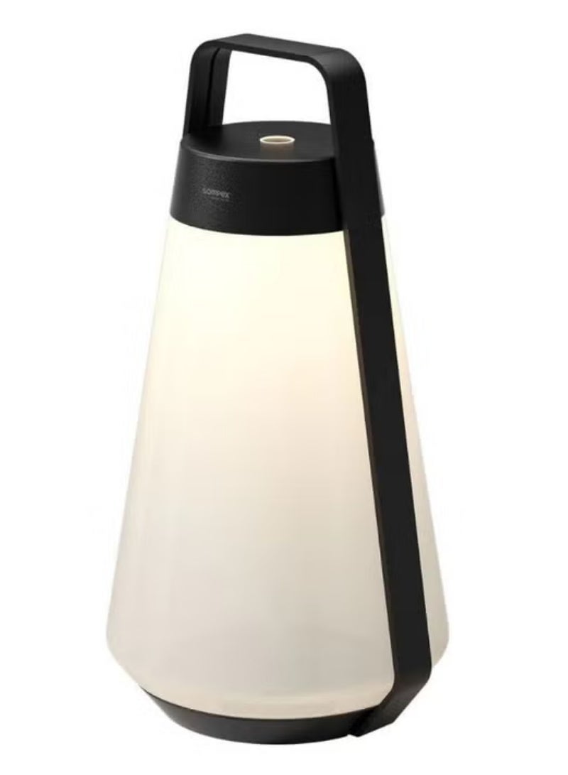 Sompex Air RGB table lamp | 9 light colours | Stepless touch dimmer | Made with recycled aluminium | Indoor & outdoor | 3.5W | Battery operated | IP 65 (water resistant) | 21.5 x 40 cm - Black - Image 1