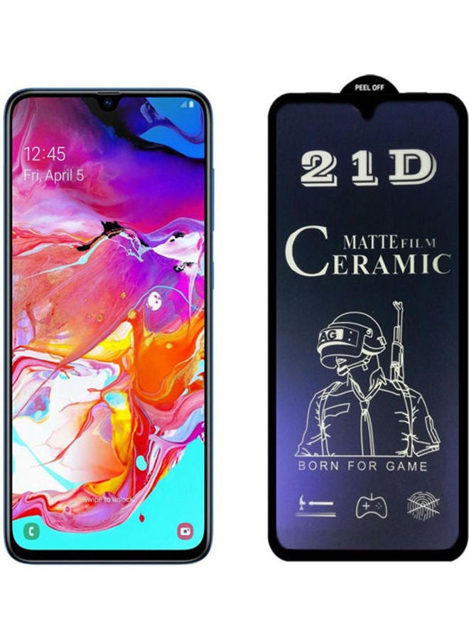 NIBEMINENT For Samsung A70 / A70s 21d Ceramic Matt Nano Cover AG Screen Protector Soft Antifingerprint Clear