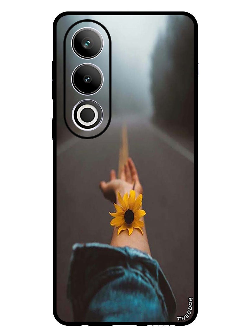 Theodor Protective Case Anti Scratch Shock Proof Bumper Cover For OnePlus Ace 3V Flower on hand - Image 1