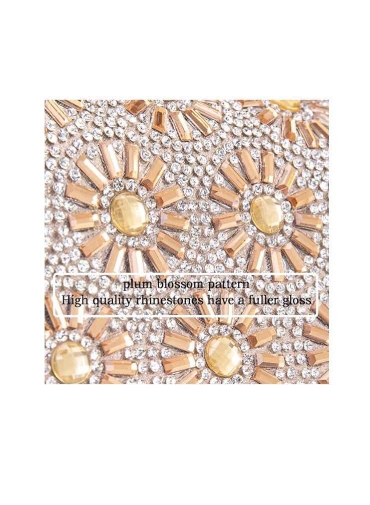 Excefore Shoulder Bags Crossbody Bag Purses Handbags Crystals Rhinestone Evening Bag for Women Clutch Purse with Chain - Image 2