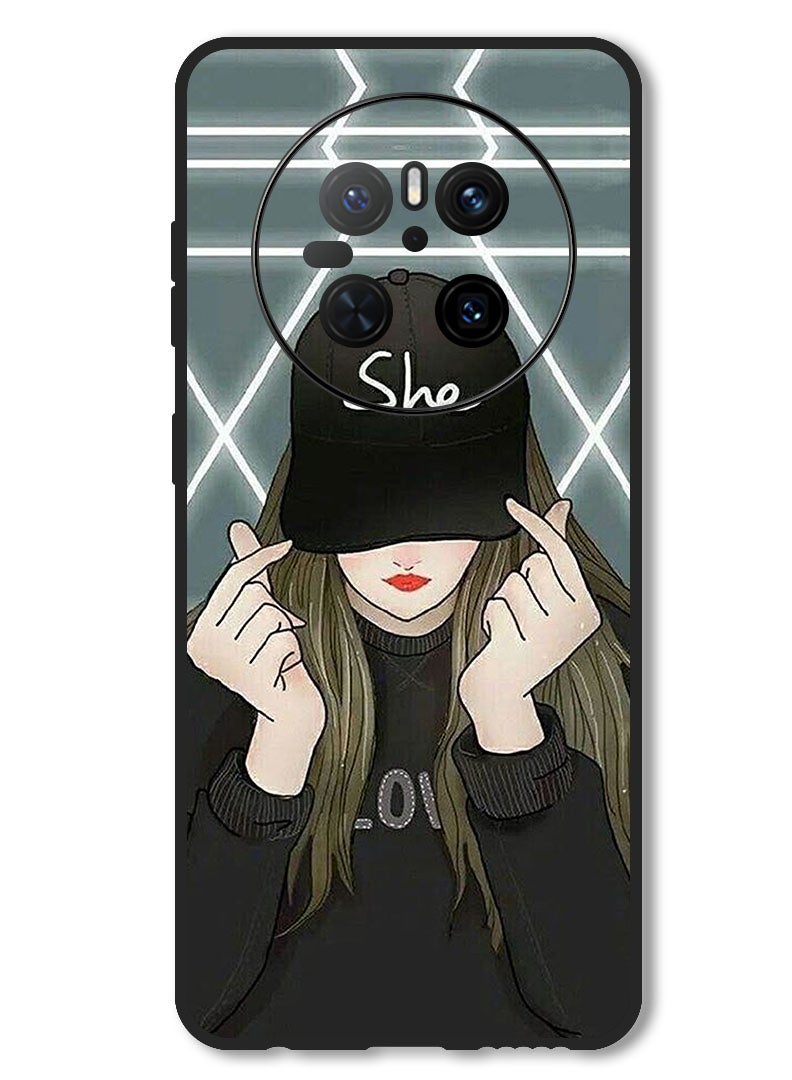 Theodor Case Compatible with Huawei Mate 70 Protection Shockproof Bumper Cover She On Cap - Image 1