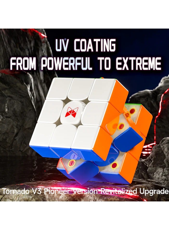 QiYi X-MAN TORNADO V3 M PIONEER UV 3X3 Maglev Magnetic Core Speed Cube - Image 3