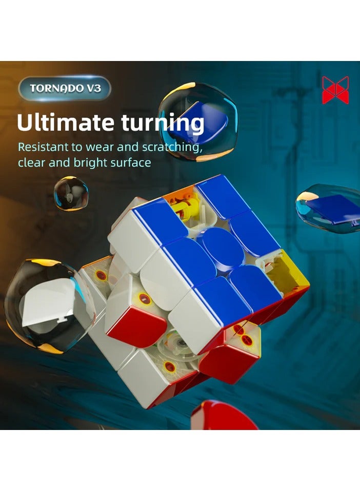 QiYi X-MAN TORNADO V3 M PIONEER UV 3X3 Maglev Magnetic Core Speed Cube - Image 4