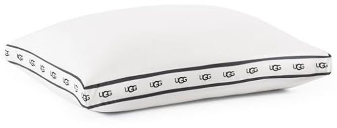 UGG Standard/Queen Bed Pillow  Gusseted Down Alternative Pillow, Medium Firm Sleeping Pillows, Premium Luxury Home Decor Hypoallergenic Pillow For Queen Bed, White (Devon) - Image 4