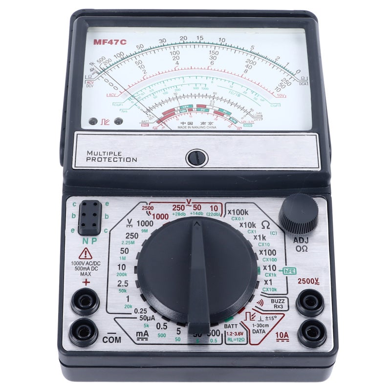Chuanyu Analog Pointer Multimeter ABS Material - High Accuracy Mechanical Pointer Multimeter - Anti Burning Beeping Alarm Protection for Home Industrial Scenarios - Image 5