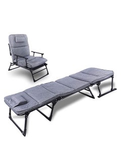 COOLBABY Folding Sleeping Cots for Adults Folding Chaise Lounge Chairs Outdoor Portable Folding Bed Cot Lounge Chair