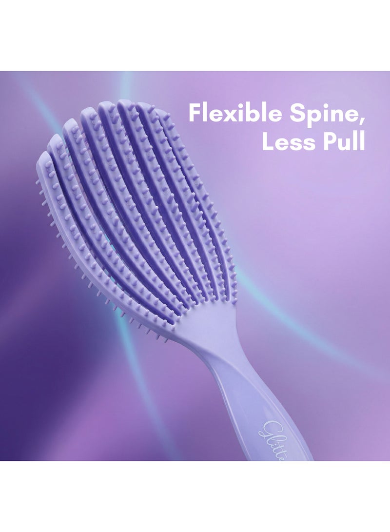 Glitters AuraFlow Detangling Hairbrush - Vent Brush for Fast Drying & Easy Styling - Image 2