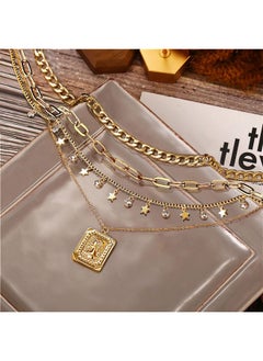 Gold Layered Necklaces For Women Trendy Retro Square Pendant Necklace Dainty Chunky Chain Choker Necklaces For Jewelry Birthday Gifts (Gold) - pzsku/Z7ABE1A0D651A66138816Z/45/_/1735816860/10c9afae-97ea-4989-860b-d5481e17d01a