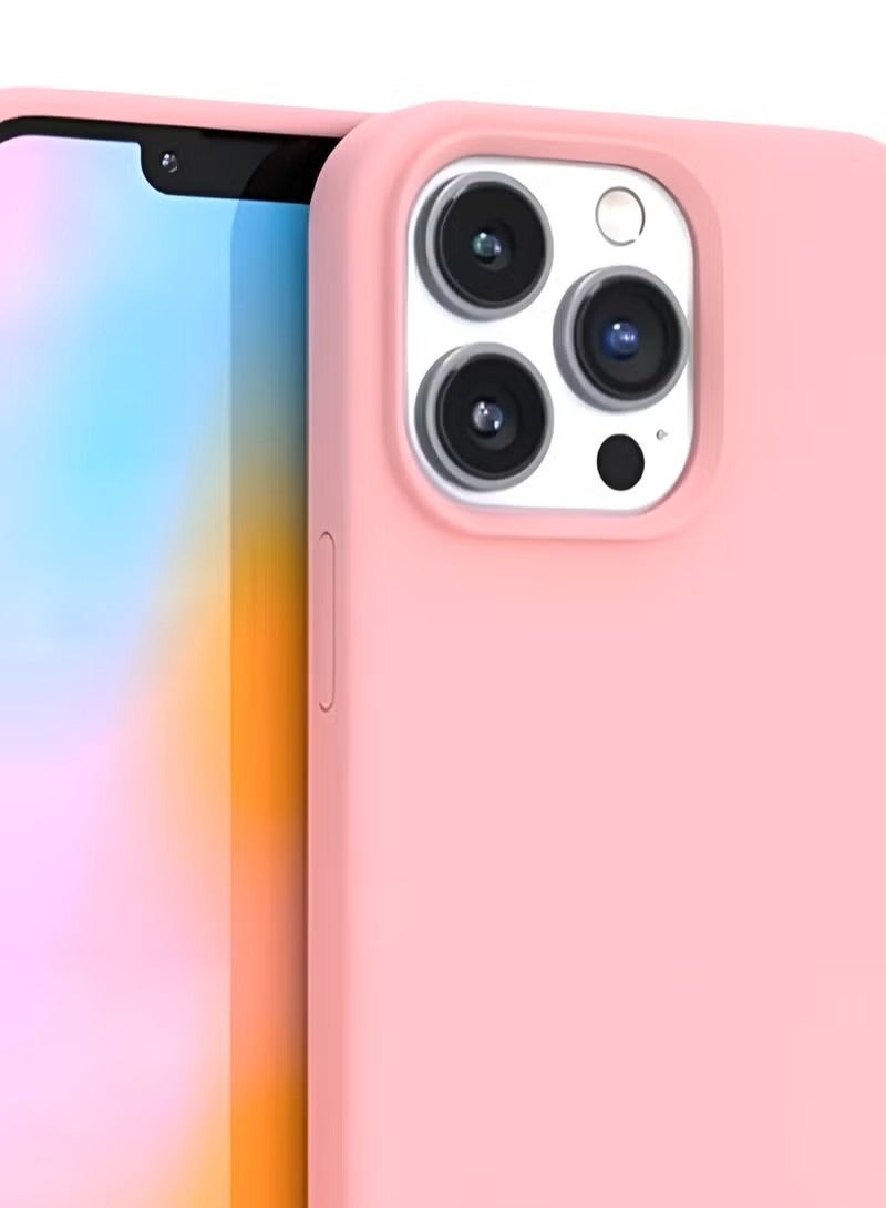 general Ultra-Slim Liquid Silicone Case for iPhone 16 Pro | Premium Soft-Touch Protective Cover with Internal Microfiber Lining & Enhanced Camera Protection - Baby Pink - Image 5