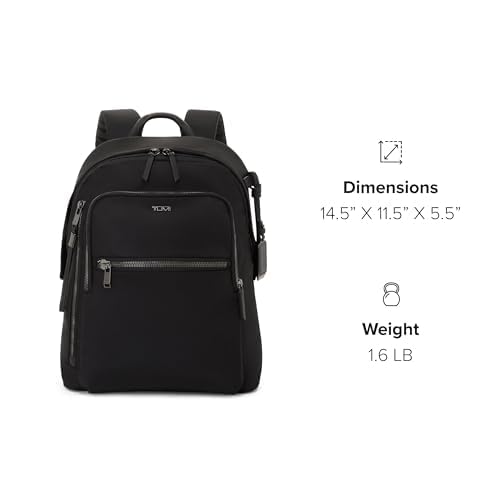 TUMI Women's Halsey Backpack, Black/Gunmetal, One Size - Image 2