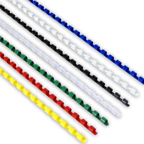 Rayson CR8100M Plastic Binding Combs 516in 21Ring 40Sheet Capacity Colorful Comb Binding Spines Max Binding A4 Size Paper 83117 Box of 100 - Image 1
