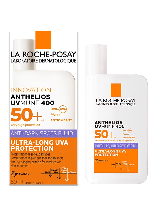 LA ROCHE-POSAY Anthelios Uvmune 400 Spf 50+  Invisible Fluid For Dark Spots  - Image 2