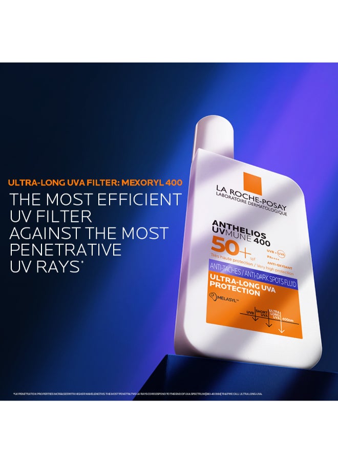 LA ROCHE-POSAY Anthelios Uvmune 400 Spf 50+  Invisible Fluid For Dark Spots  - Image 4
