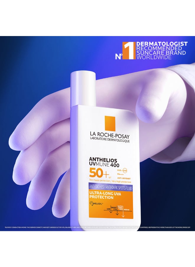 LA ROCHE-POSAY - Anthelios Uvmune 400 Spf 50+  Invisible Fluid For Dark Spots - Image 1