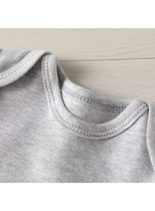 shlrzy Handsome just Like dad Newborn Baby boy Clothes Unisex Funny Baby Bodysuits for Girls, Gray, 0-3 months - Image 4