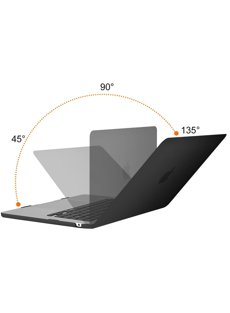 Compatible with M2 MacBook Air 15 Inch Case 2023 A2941 Plastic Hard Shell with Keyboard Cover for MacBook Air 15.3 Inch with M2 Chip & Liquid Retina Display Touch ID  Matte Black - Image 3