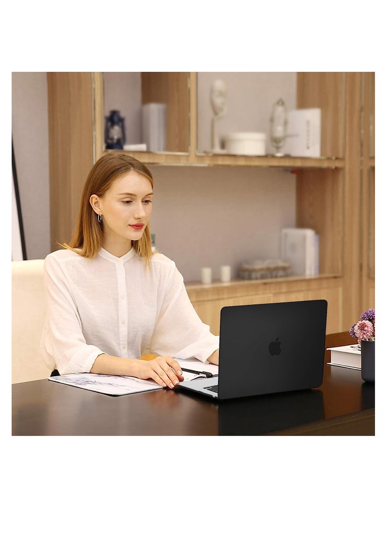 Compatible with M2 MacBook Air 15 Inch Case 2023 A2941 Plastic Hard Shell with Keyboard Cover for MacBook Air 15.3 Inch with M2 Chip & Liquid Retina Display Touch ID  Matte Black - Image 4