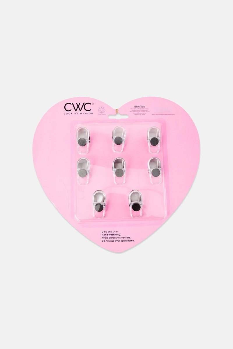 COOK WITH COLOR 8 Pieces Heart Hands Bag Clip Buddies, Multicolor - Image 2