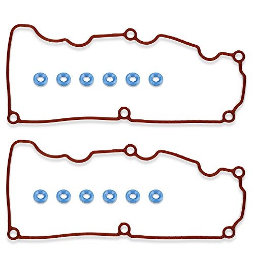 Vincos Valve Cover Gasket Kit with Grommets VS50529R Replacement for Explorer Ranger Mountaineer 4.0L VIN E 2000 2001 2002 2003 2004 2005 2006 2007 2008 2009 2010 - Image 1