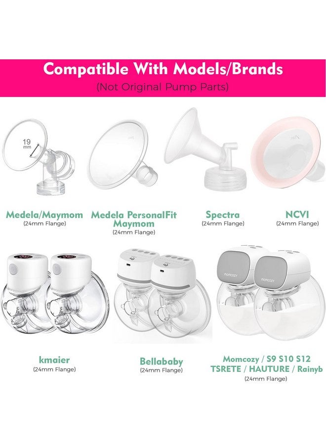 Durceler 16mm Flange Insert Compatible with Momcozy S9 S10 S12 Pro, bluefair BIOBOO, S21, Bellababy, NCVI, kmaier, TSRETE, MomMed, NaNaLazy, NIRGU, Onlyeah, MomWills, Medela, Spectra 24mm Breast Pump - Image 3