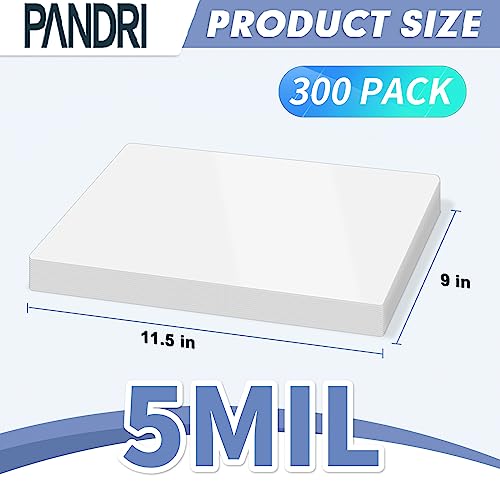 PANDRI Laminating Sheets, PANDRI 300 Pack Thermal Laminator Pouches Holds 8.5 x 11 Inch, 5 Mil Clear Laminator Paper 9 x 11.5 Inch, Letter Size - Image 2