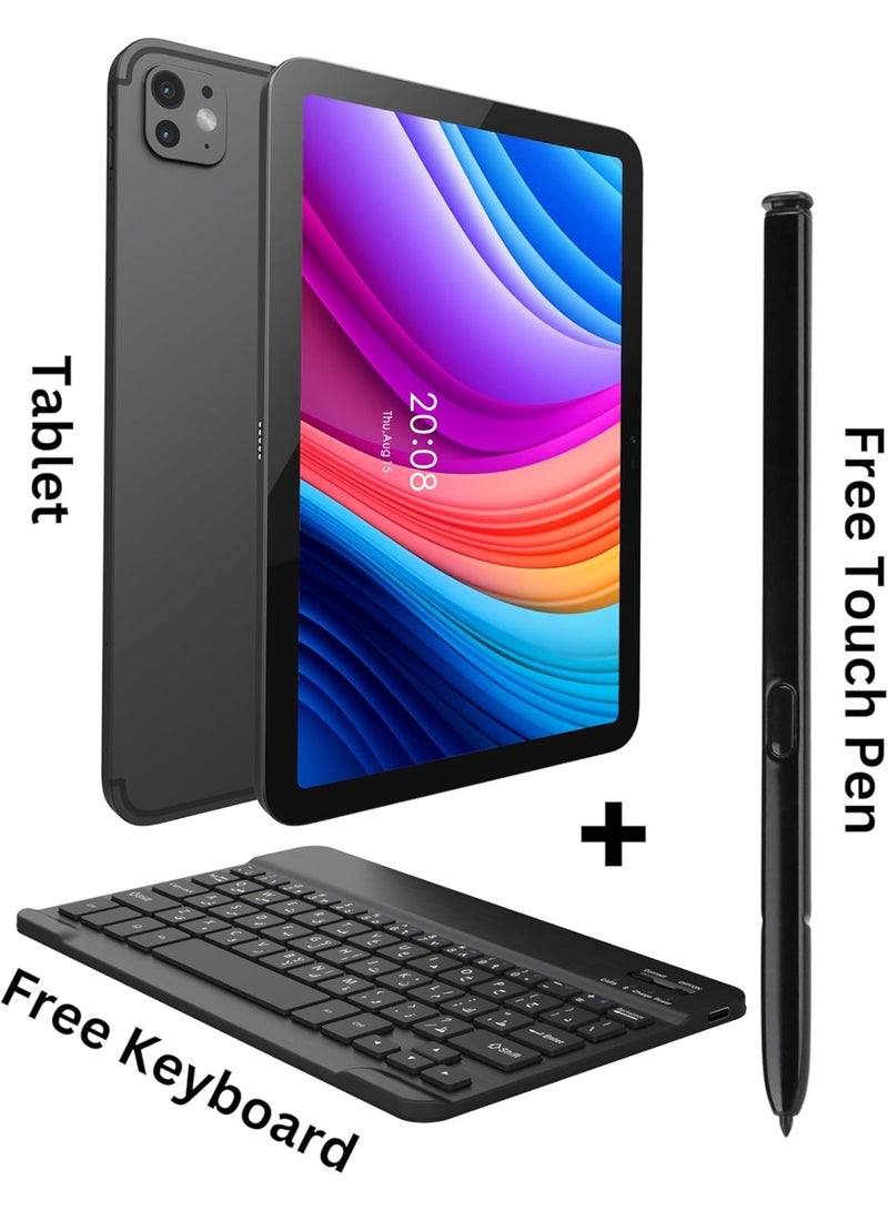 REBENUO TAB15 Ultra Tablet; 10.1 inch Screen; 8GB RAM, 512GB Storage; 13MP Camera; 6000mAh Battery; Android 14 - Grey - Image 4