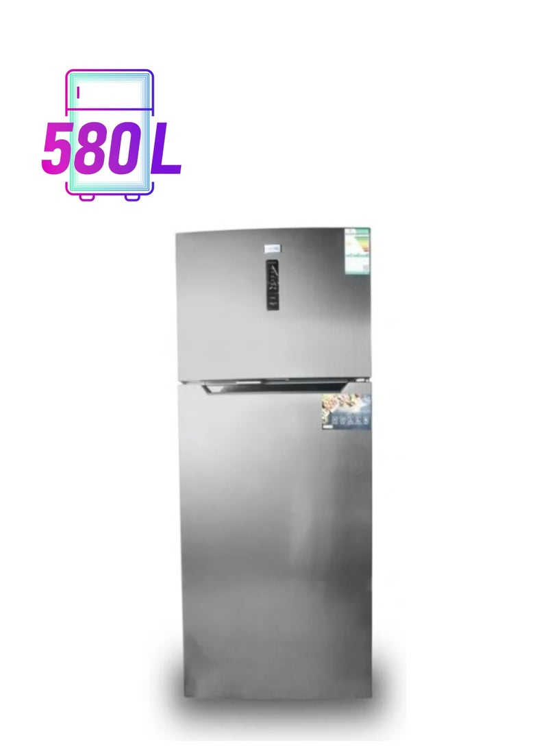 iCone Icone Refrigerator - 18.6 Cubic Feet (527 Liters), Elegant Steel Color Design, High Storage Capacity, Model ICN2-850  - Image 1