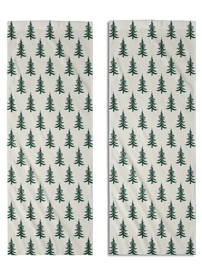 Aytipun Green Christmas Hand Towels for Bathroom Set of 2 Xmas Tree Print Holiday Themed Decorative Handtowels Soft Absorbent Bath Towel for Home Guest Room Hotel Gym Spa - Image 1