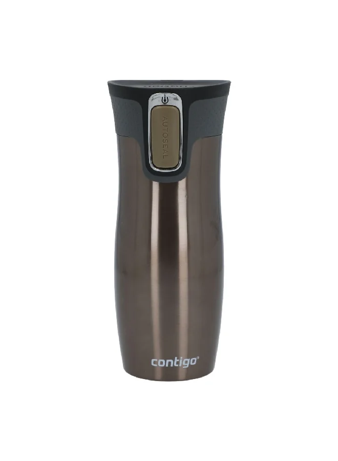 Contigo West Loop Stainless Steel Leak-Proof Autoseal Insulated Thermal Mug Latte 470 ml