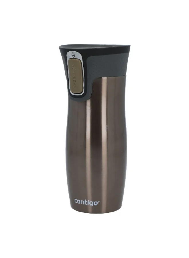 Contigo West Loop Stainless Steel Leak-Proof Autoseal Insulated Thermal Mug Latte 470 ml