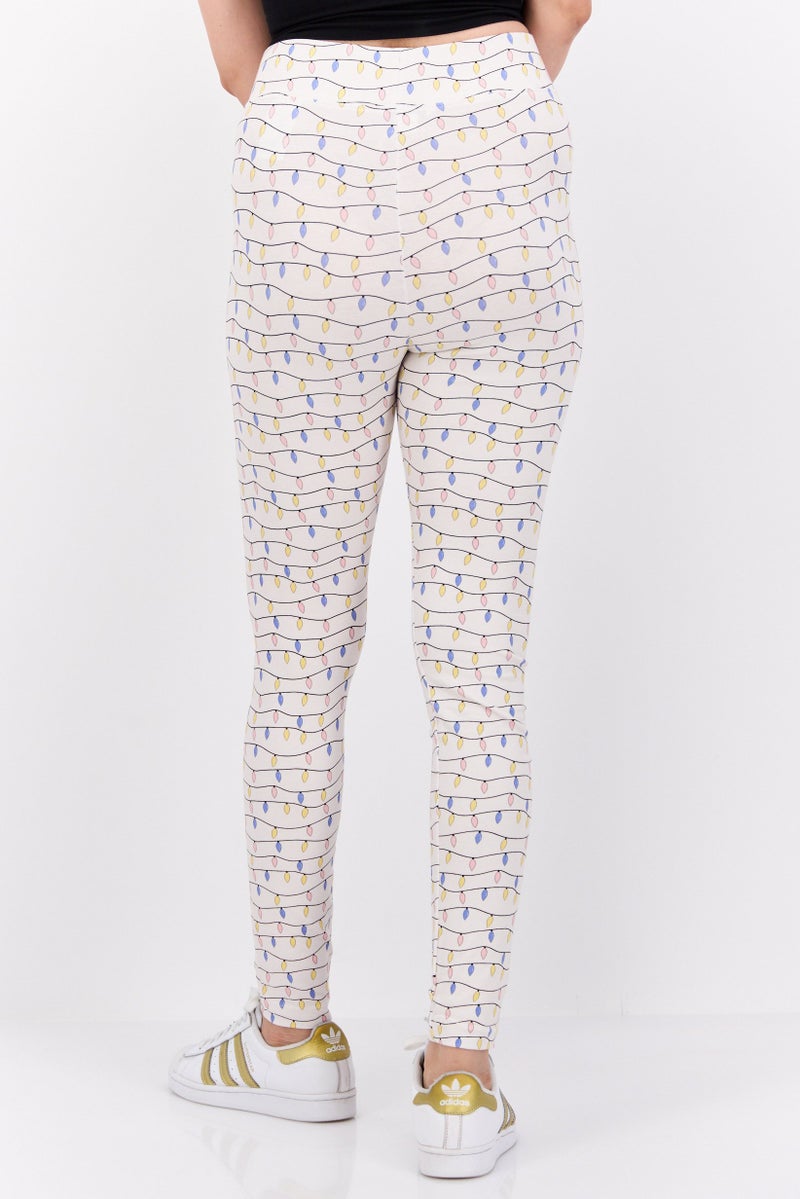 MONKI Women Allover Print Pull-On Leggings, Multicolor - Image 2