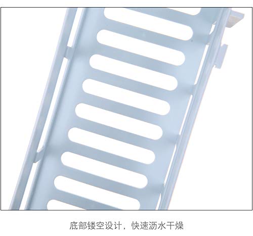 MOHAK MOHAK Multipurpose ABS Plastic Strong Adhesive Kitchen Bathroom Wall Bathroom Shelf and Corner Without Drilling Storage Rack Combo 11  - Image 4