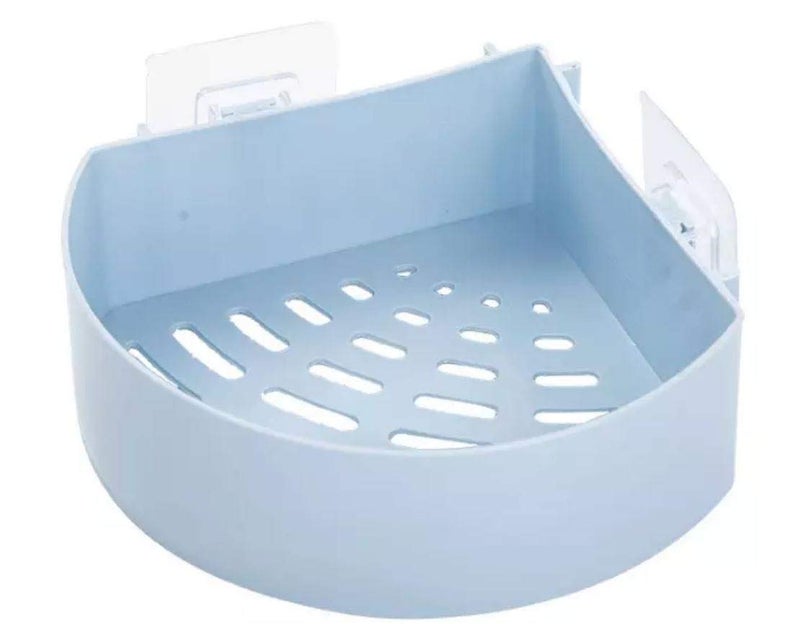 MOHAK MOHAK Multipurpose ABS Plastic Strong Adhesive Kitchen Bathroom Wall Bathroom Shelf and Corner Without Drilling Storage Rack Combo 11  - Image 3