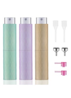 8Ml Perfume Atomizer Travel (3 Pcs), Refillable Cologne Containers, Dispenser Spray Empty Bottle For Mini Sprayer Size