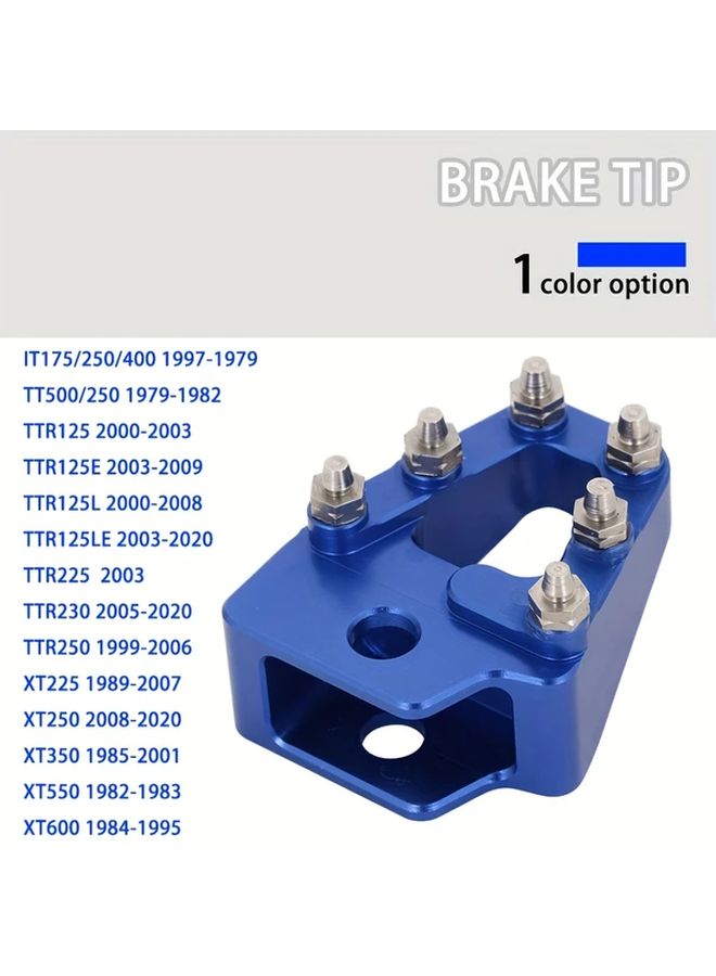 Blue Brake Pedal Tip for Yamaha Motorcycle Models 1979 to 2020 - Image 5