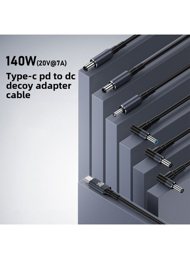 Type-C To DC Charging Applicable To HP Asus Dell Laptop PD Fast Charging Lure Power Cord 140W-Color:TypeC To 4530 HP - Image 2