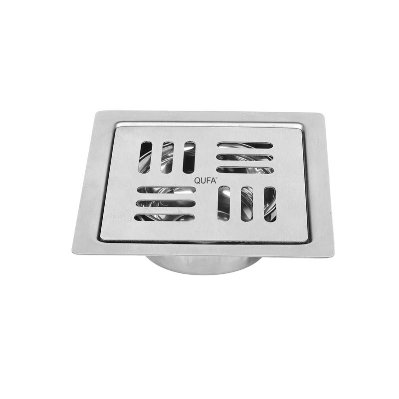 QUFA® Floor Drain Strainers SUS 304 Grade Stainless Steel Drain Jali Different Types of Floor Drain Strainer. (Venus Jali, 5X5 INCH)