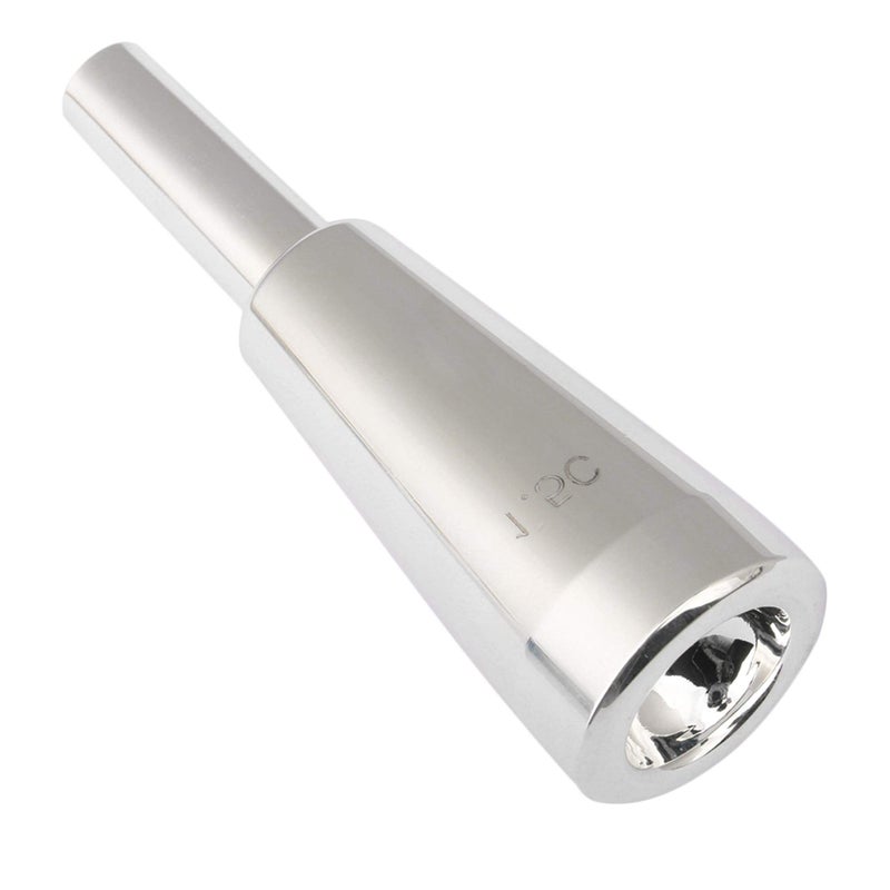 Mxfans Heavyweight Bullet Trumpet Mouthpiece 1.5C - Silver Plated Brass for Standard Trumpet Enhanced Tone & Flexibility for Concert Pop & Jazz - Image 1