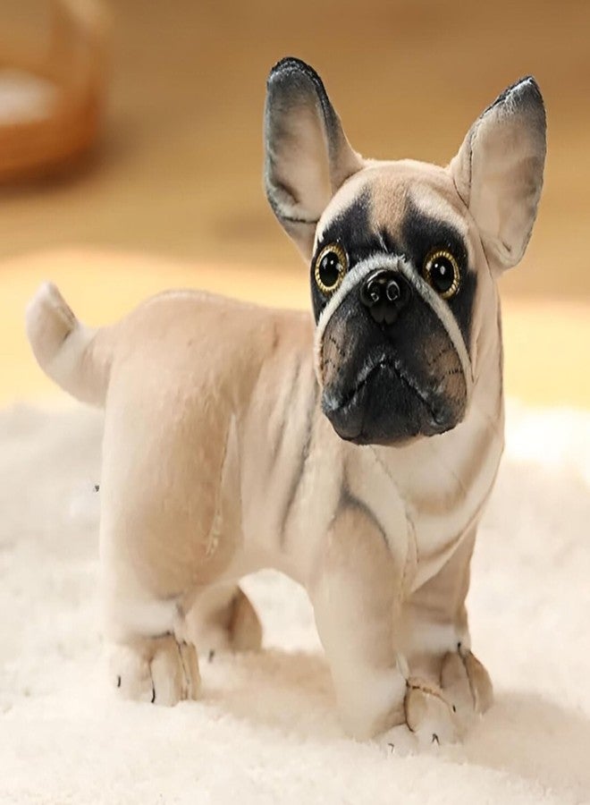 Tickles Cute Bull Dog Soft Stuffed Plush Animal Toy for Kids Girls & Boys Birthday Gift (Color: Brown Size: 20 cm) - Image 1
