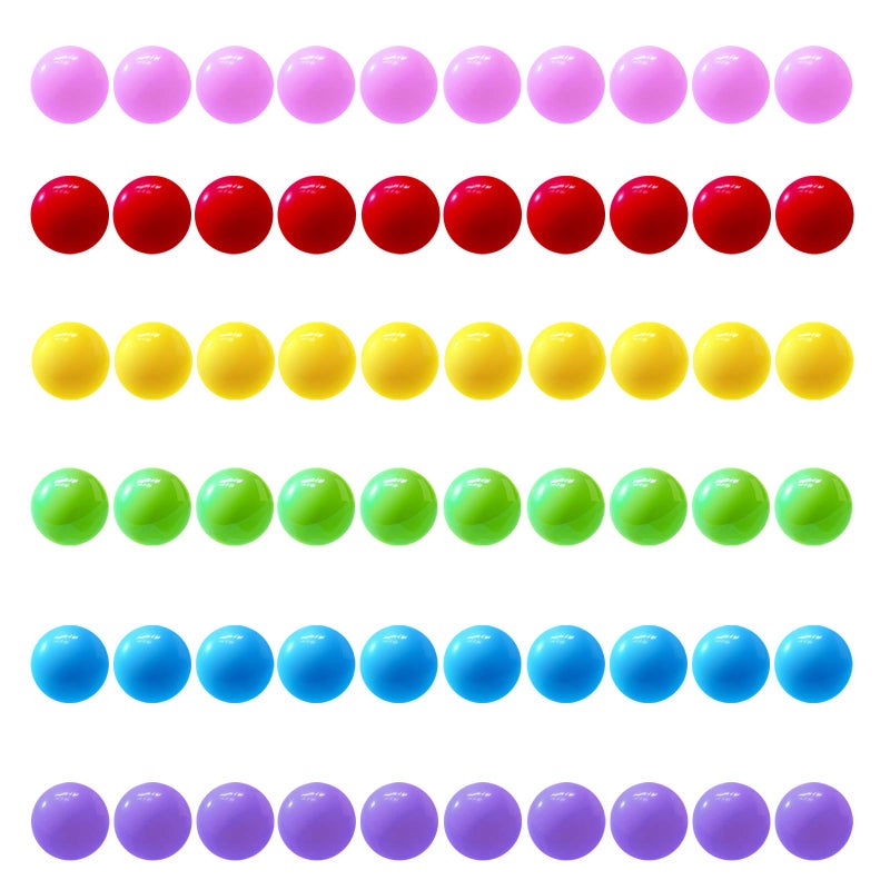 Hotusi 60 Pcs Chinese Checkers Marbles Balls in 6 Colors14mm Game Replacement Balls for Marble Run Marbles Game Home Decoration - Image 3