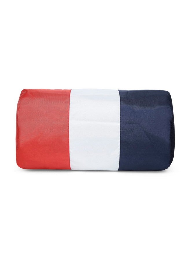 Crayton Duffel Gym Bag in Blue, Red and White - Image 4
