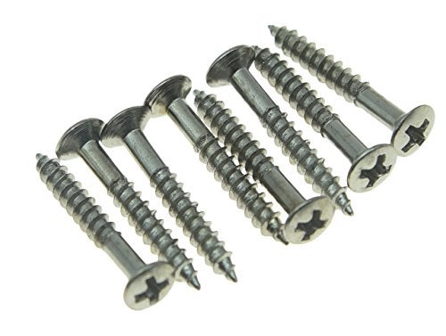 KAISH American Thread Humbucker Pickup Height Screws Humbucker Pickup Ring Pickup Surround Frame Mounting Screws Springs for USA thread pickups Nickel - Image 4