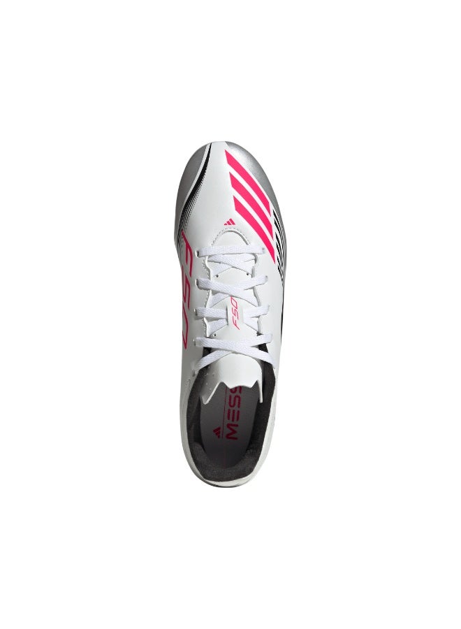 Adidas أديداس F50 ميسي كلوب فيرم/أحذية متعددة الأسطح - أبيض/أحمر لوسيد - Image 2