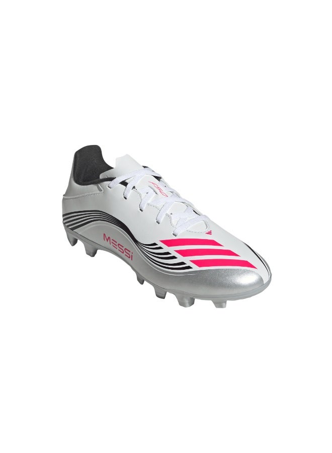 Adidas أديداس F50 ميسي كلوب فيرم/أحذية متعددة الأسطح - أبيض/أحمر لوسيد - Image 5